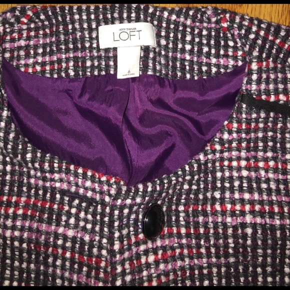 Ann Taylor Pink and Red Speckled Career Jacket 6 - Picture 5 of 7